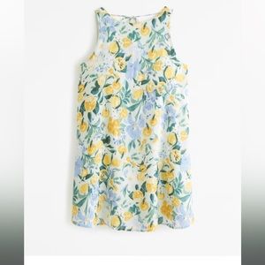 ISO Abercrombie Lemon Print Trapeze Mini Dress